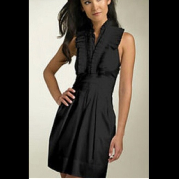 BCBGMaxAzria Dresses & Skirts - Elegant Black Ruffled Dress